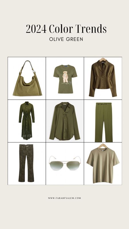 Spring summer 2024 color trends
Olive green outfit ideas

#LTKSeasonal