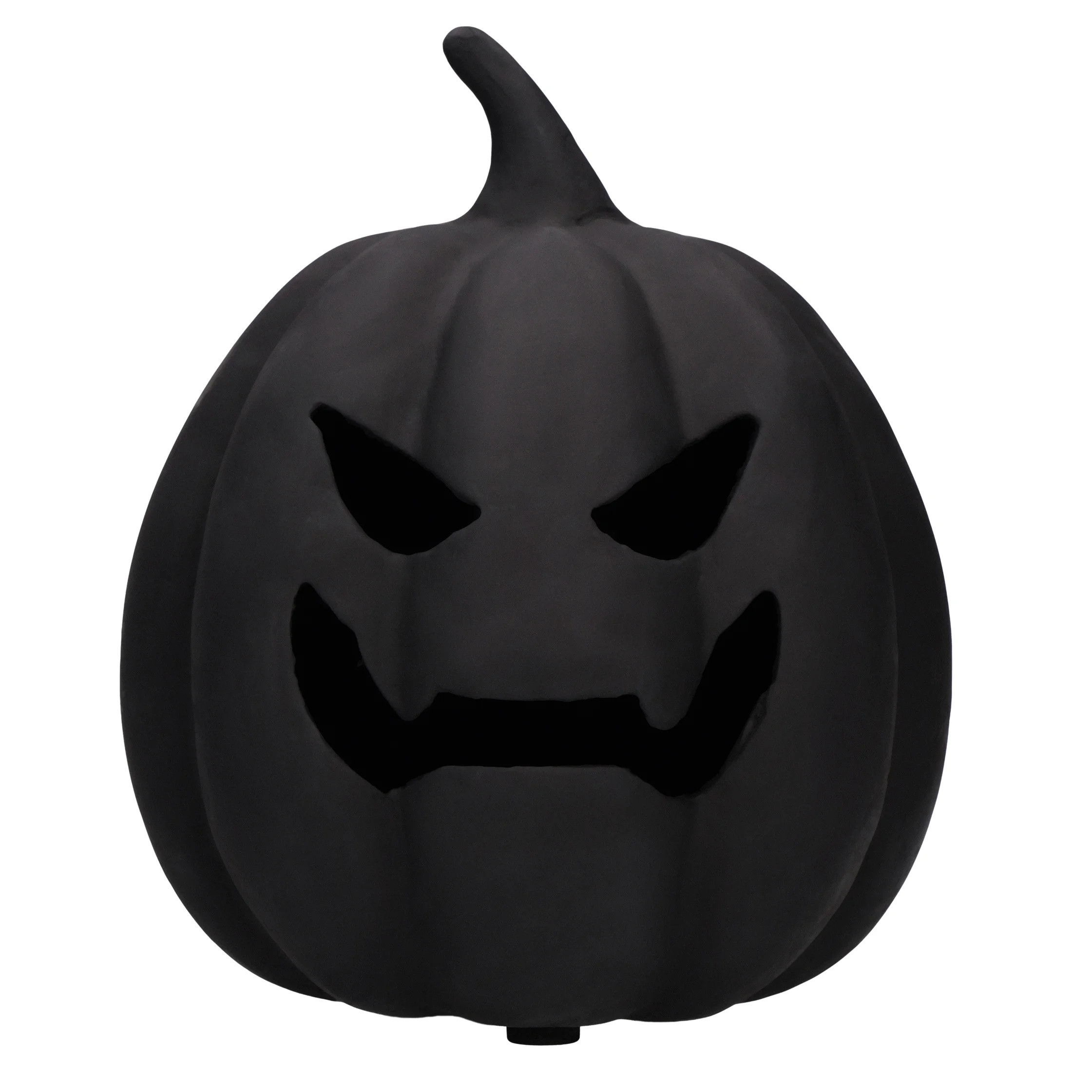 Paper Mache Jack-o'-Lantern Decoration, Black, 8.25", Halloween by Way To Celebrate | Walmart (US)