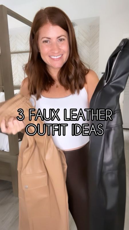 3 Faux Leather Pants + 3 Oufit Ideas for Fall! 🙌🏼🍁 

🍁 Don’t know what to wear for Fall? Make sure to follow me for more affordable outfit ideas for Fall🍁

Make sure to head to my stories for a closer look and sizing! Try on will be saved in my Walmart September 2 Highlight! 

#LTKfindsunder100 #LTKstyletip #LTKSeasonal