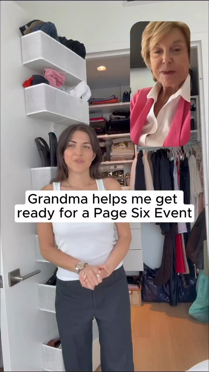 Grandma styles me in a matching satin set! #LTKoutfit