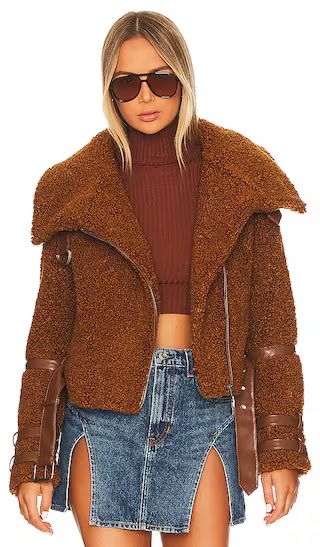 Bailey Moto Jacket in Cappuccino | Revolve Clothing (Global)