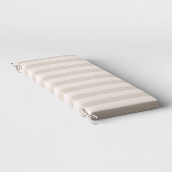 Cabana Stripe Outdoor Bench Cushion DuraSeason Fabric™ - Threshold™ | Target