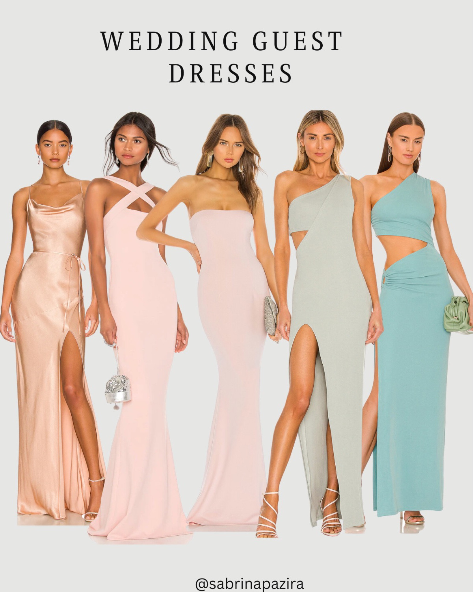 Spring wedding guest, leg slit, strapless, halter, cut out, spring colors, summer style, pink, green, revolve 

#LTKstyletip #LTKwedding #LTKSeasonal
