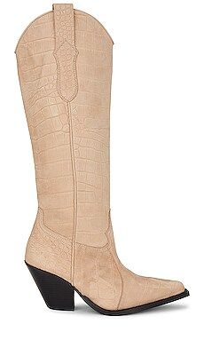 TORAL Tall Suede Western Boot in Brown from Revolve.com | Revolve Clothing (Global)
