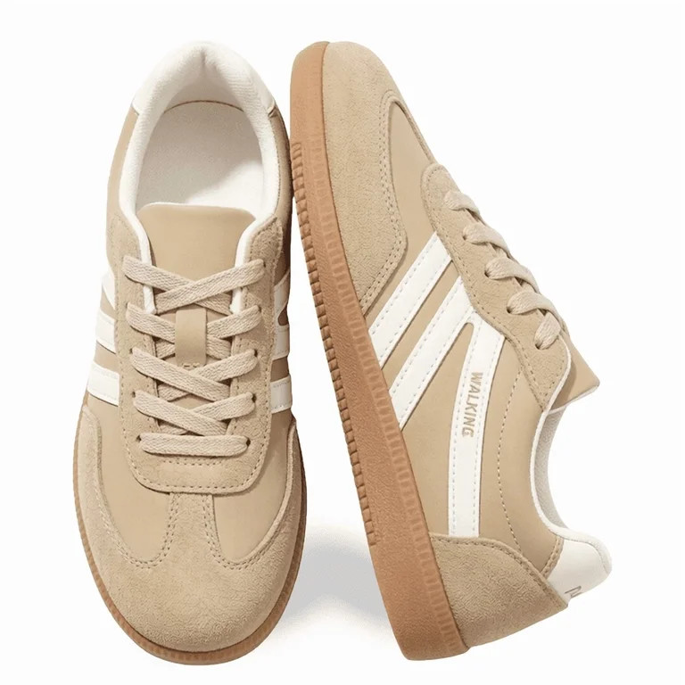 BERANMEY Women's Retro Fashion Sneakers Comfortable Casual Anti Slip Platform Low-Top Sneakers La... | Walmart (US)