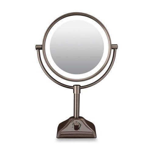 Conair Variable Lighted Double-Sided 1X/10X Mirror in Oil Rubbed Bronze Finish | Amazon (US)
