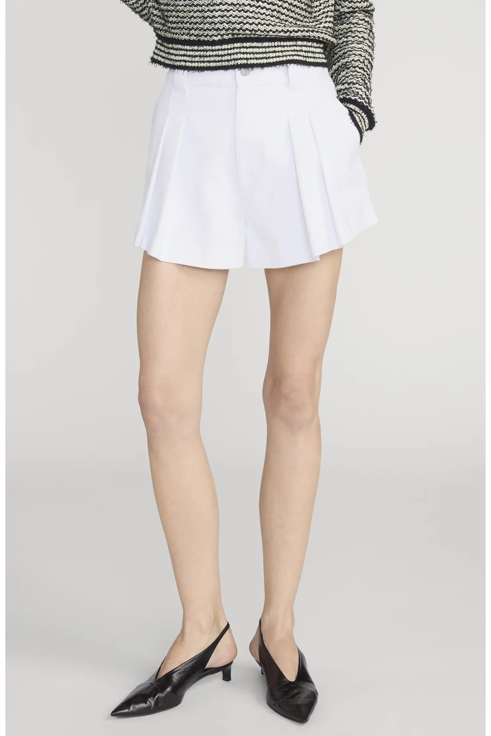 FRAME The Structural Pleated High Waist Shorts (Women) | Nordstrom | Nordstrom