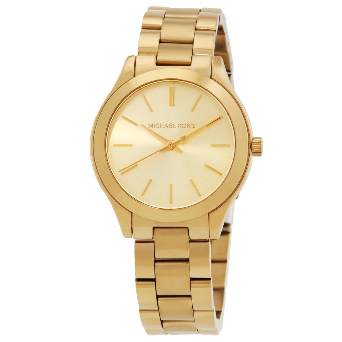 Michael Kors Slim Runway Quartz Gold Dial Ladies Watch MK7561SET | Jomashop.com & JomaDeals.com