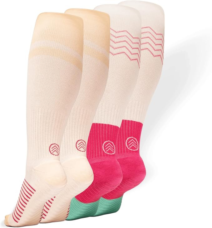 Compression Socks with Grips, 15-20mmHg, Support & Stability for Circulation, Travel, Pregnancy, ... | Amazon (US)
