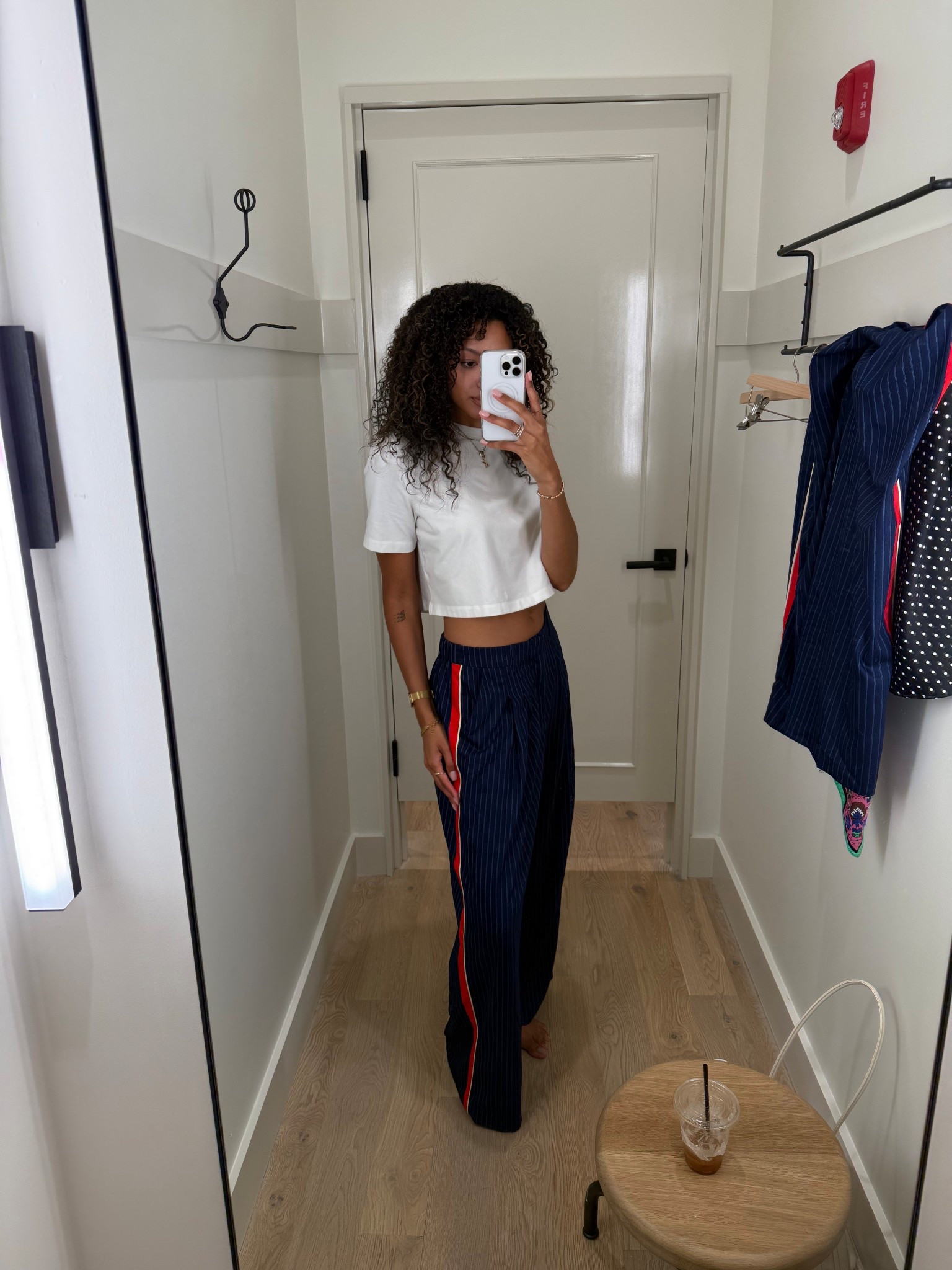 These pants will be THE pants this fall. Pinstripe trouser with a hint of red + they can totally be dressed up or down. The length is great for tall girls!

#LTKSeasonal #LTKWorkwear #LTKautumn