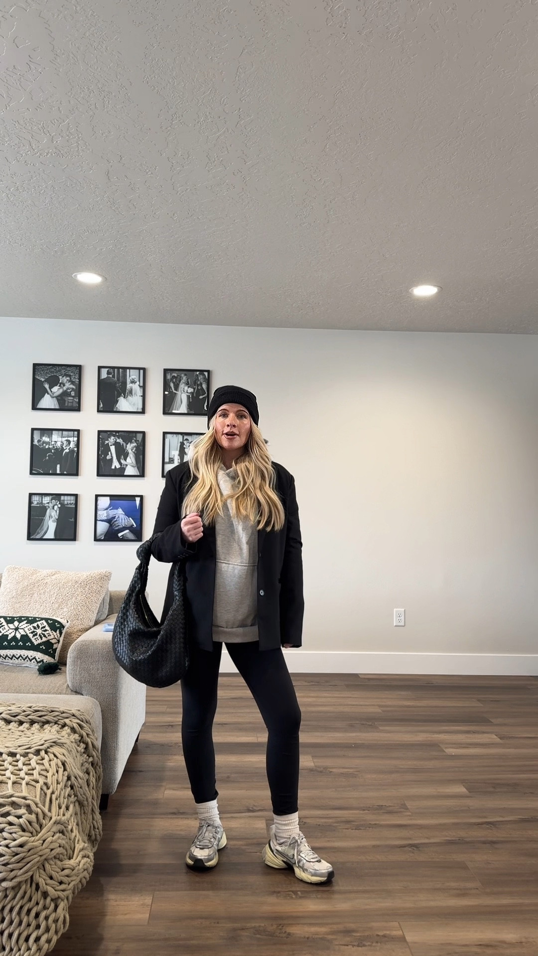 24 week bump fit 
M in sweatshirt!!