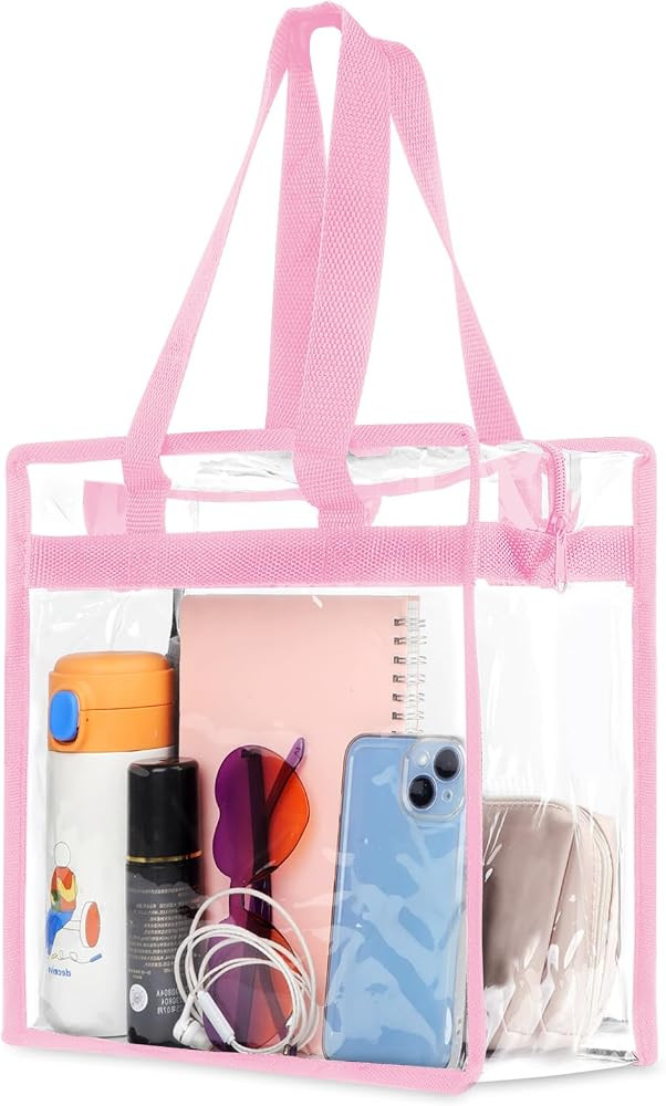 Hoiny Clear Bag for Stadium Events Approved, 12x6x12 Large Transparent Tote | Amazon (US)