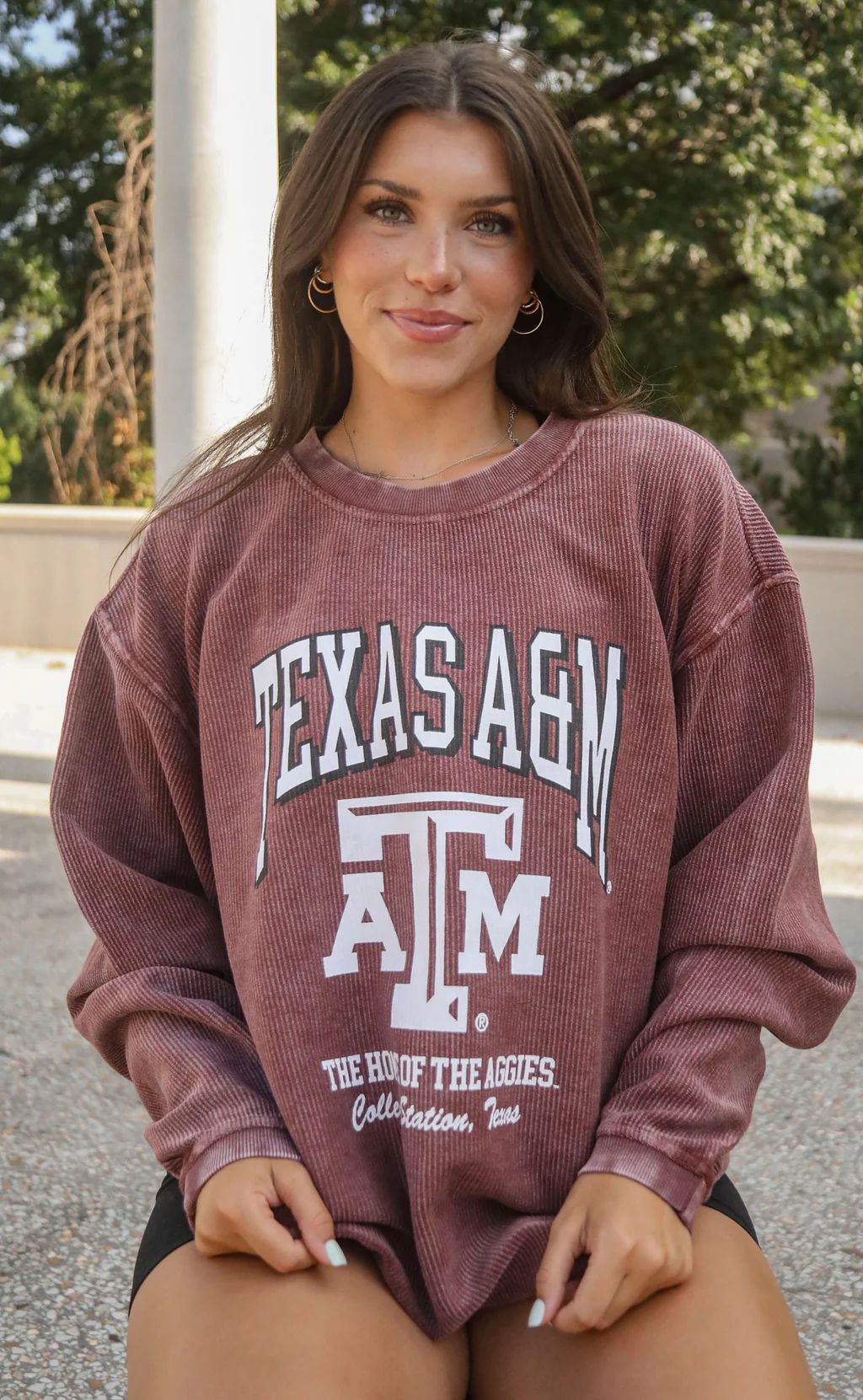 charlie southern: a&m mascot corded sweatshirt | RIFFRAFF