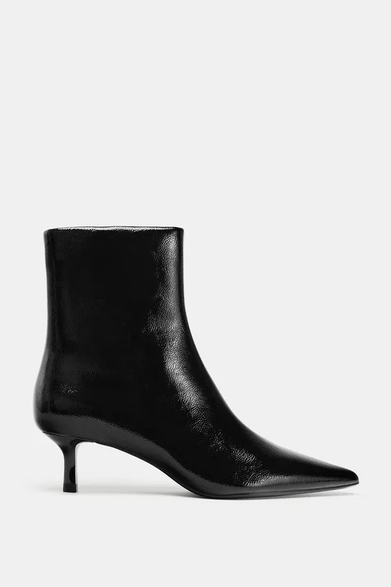 KITTEN HEEL ANKLE BOOTS | Zara UK