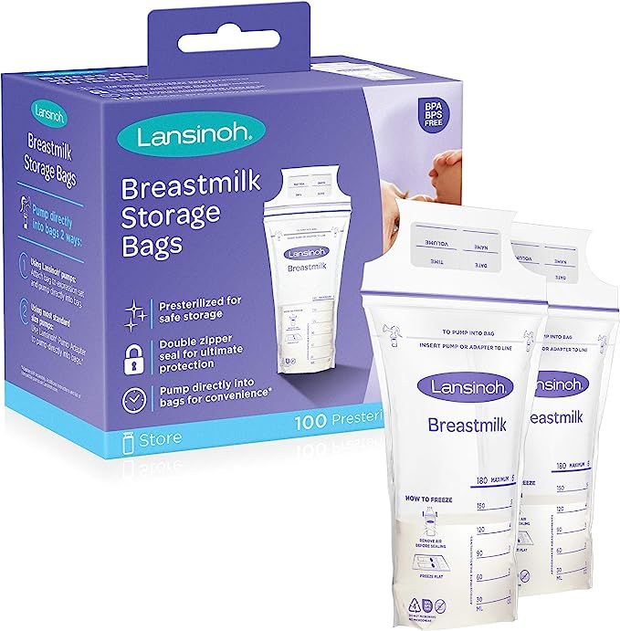Lansinoh Breastmilk Storage Bags, 100 Count | Amazon (US)