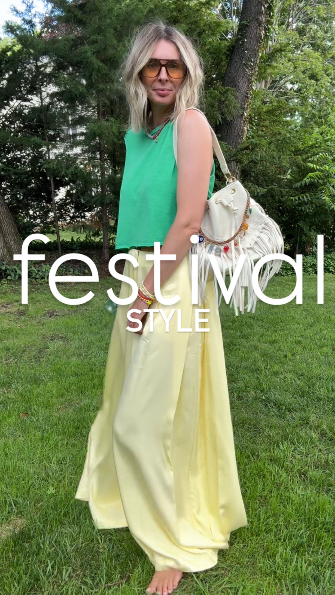 anyone have a spare ticket to glastonbury...because i’m dressed and ready to go! srsly tho, how INSANE are these  pants. i just snagged them in the anthro sale (they’re 50% off the sale price!) dress them up, dress them down, throw them on with a bikini. just wear them! i’m obsessed. 💛 

wearing size 4 in the pants and small in the top. pants sit on my hips low, size down for a high waisted fit.  

i will say the pants are a little long, but a million percent buy and just hem if you need to. 👌 

festival outfit, concert outfit, summer concert, concert style, festival style, festival chic, effortless style, summer style, anthro sale

#LTKOver40 #LTKSaleAlert #LTKFindsUnder50