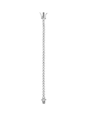 JAMES BEZEL RIVIÈRE BRACELET IN LAB WHITE SAPPHIRE, STERLING SILVER | Dorsey