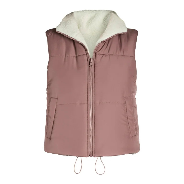 No Boundaries Reversible Vest, Women's | Walmart (US)