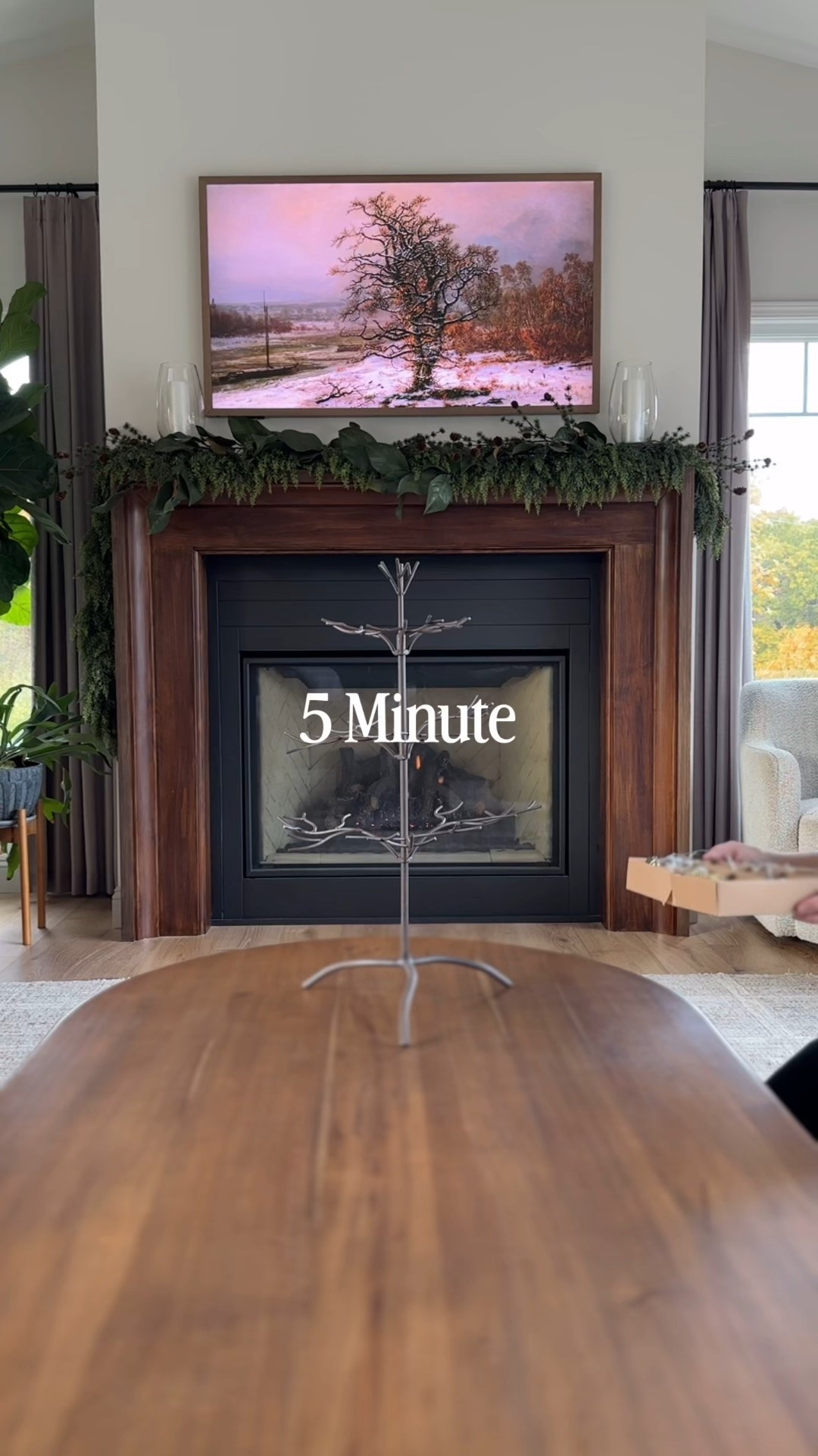 Easy Christmas decor idea! These mini ornaments are perfect on the wire tree. Add some affordable garland to the base and you’re done! 

#LTKFindsUnder50 #LTKHoliday #LTKHome