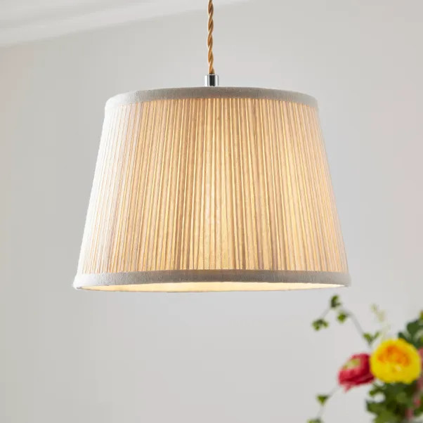 Polly Pleated Drum Lamp Shade | Dunelm (migrated)