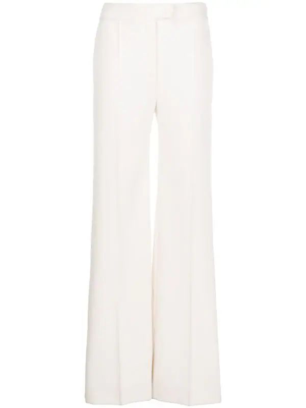 high-waisted flared trousers | Farfetch Global