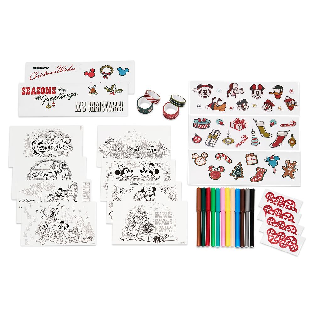 Mickey Mouse and Friends Christmas Stationery Kit | Disney Store