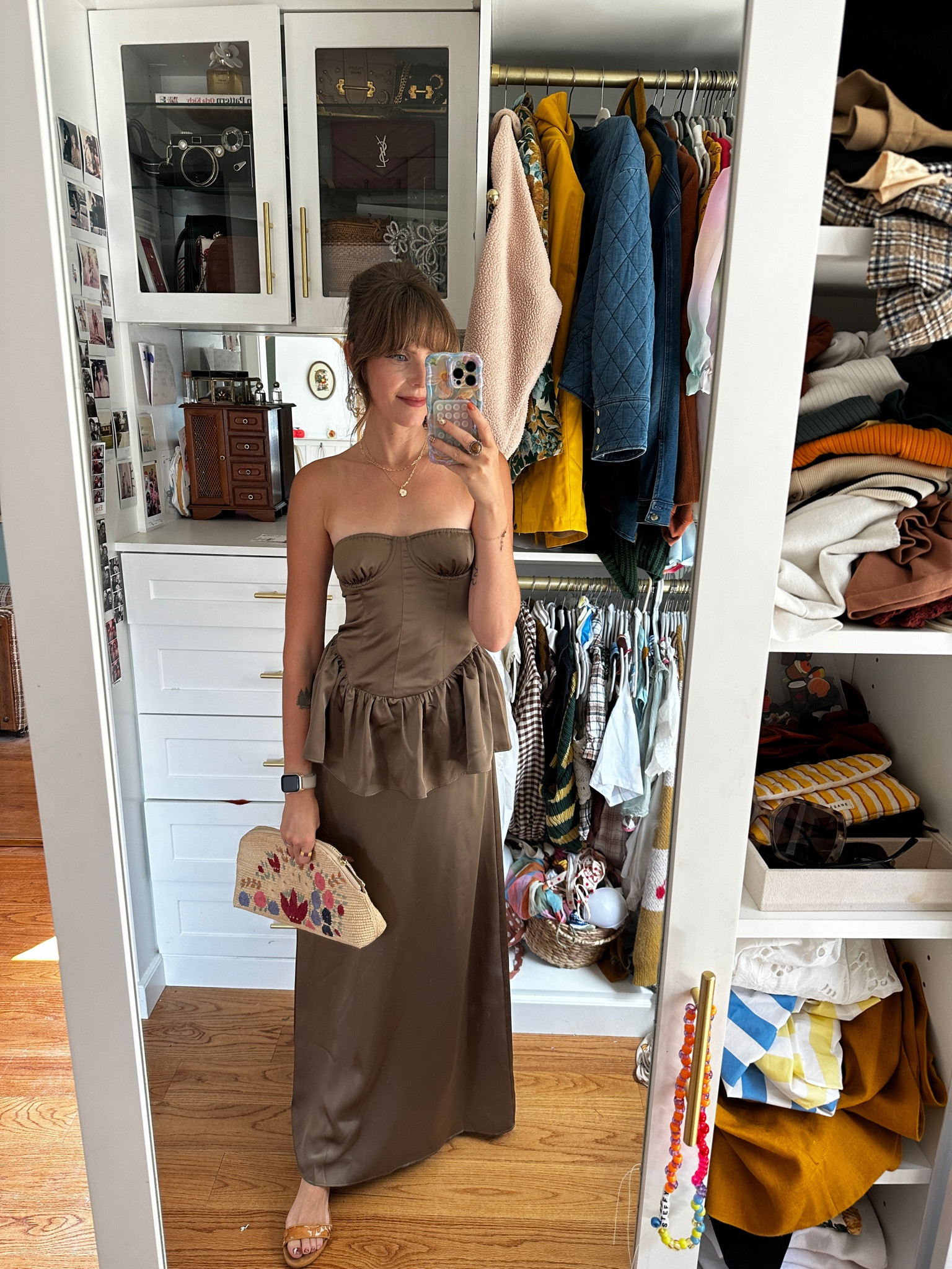strapless corset peplum maxi dress steffy on LTK
