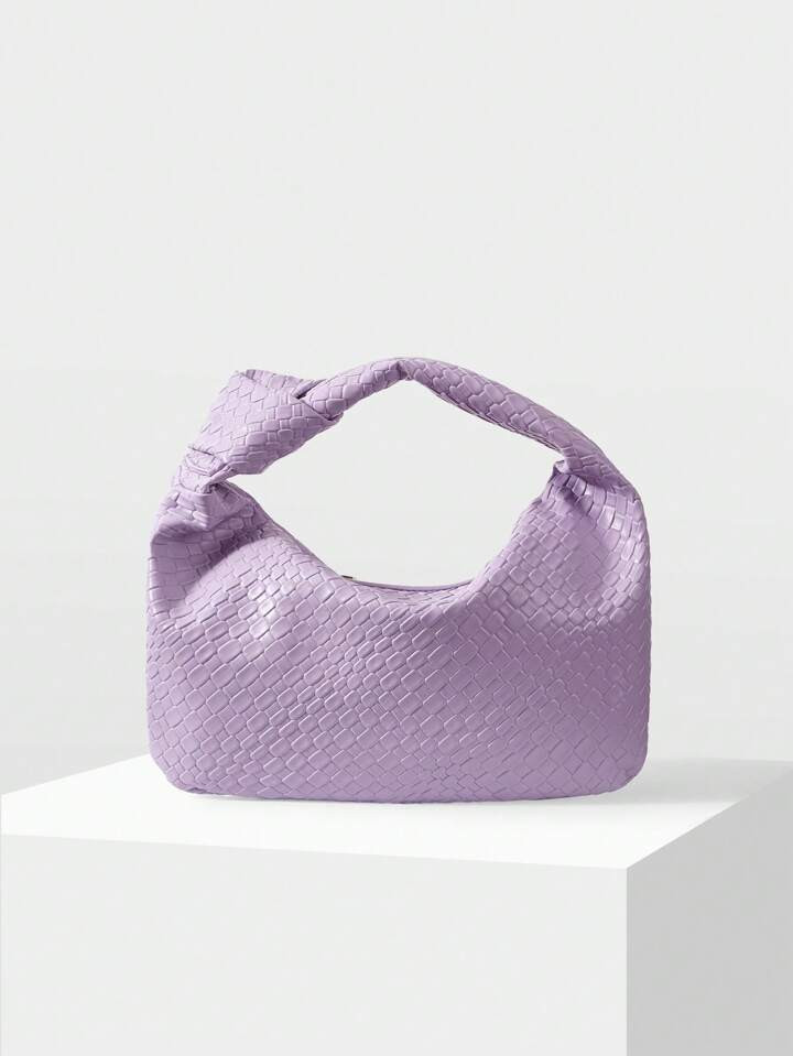 MOTF PREMIUM SOLID TEXTURED LADY HANDBAG | SHEIN