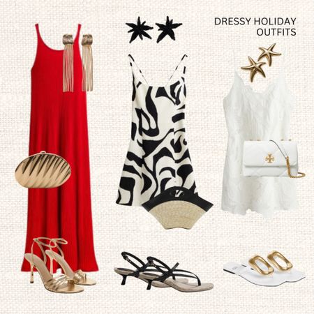 Dressy holiday outfits 🥂

Holiday outfit, red dress, printed mini dress, rib knit maxi dress, strappy dress, beach dress, broderie anglaise dresss, metallic strap sandals, buckle flip flops, &otherstories, fringed leather sandals, strappy sandals, summer outfit

#LTKeurope #LTKstyletip #LTKSeasonal