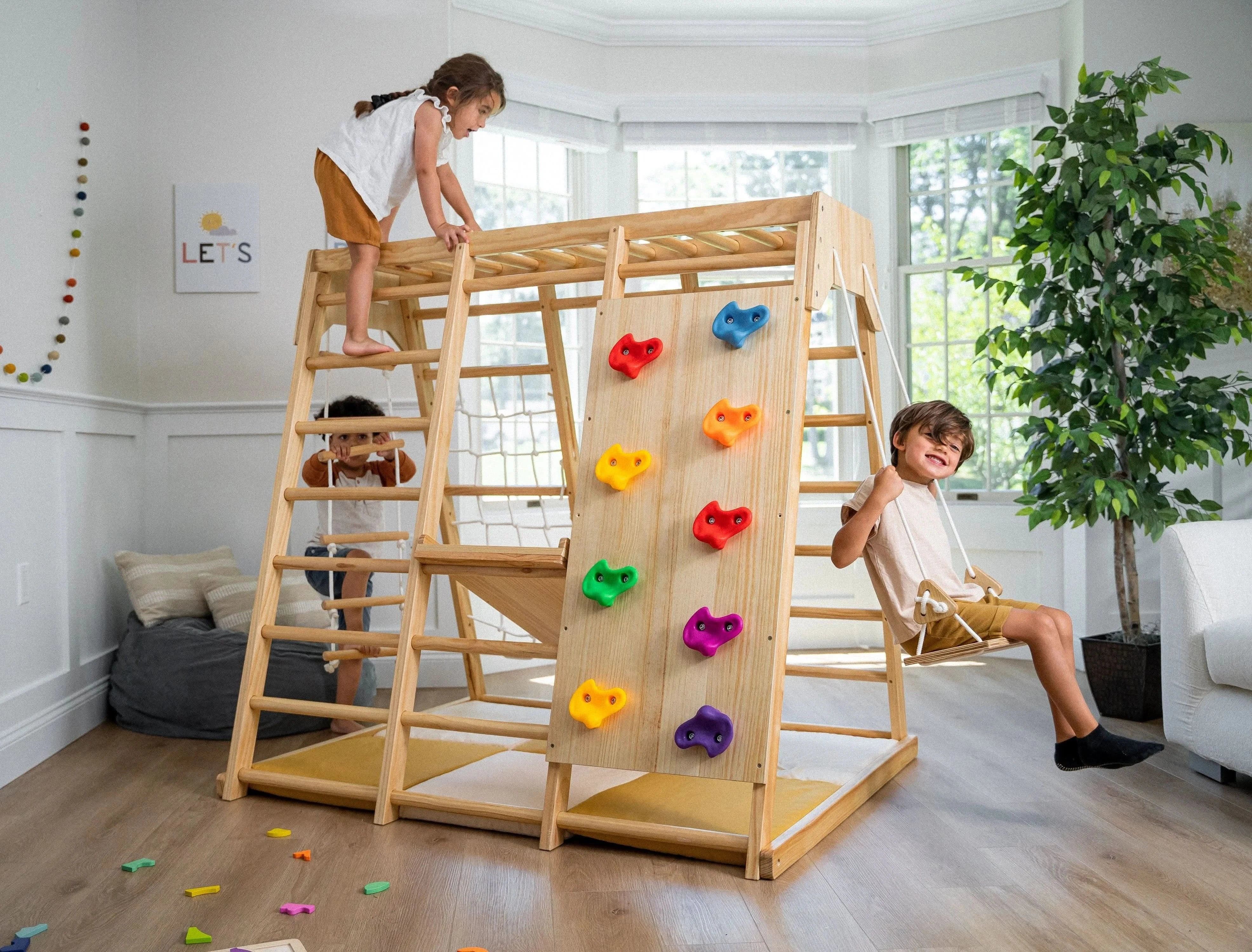 Indoor Wooden Playground | Magnolia Playset | Avenlur | Avenlur