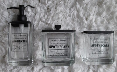 BELLA LUX DR.H.GNADENDORFF APOTHECARY SOAP DISPENSER/COTTON BALL/TOOTHBRUSH   | eBay | eBay US