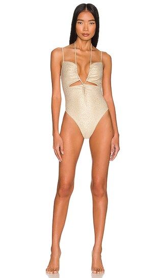 Domino One Piece in Champagne | Revolve Clothing (Global)