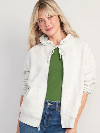 Fleece Full-Zip Hoodie for Women | Old Navy (US)