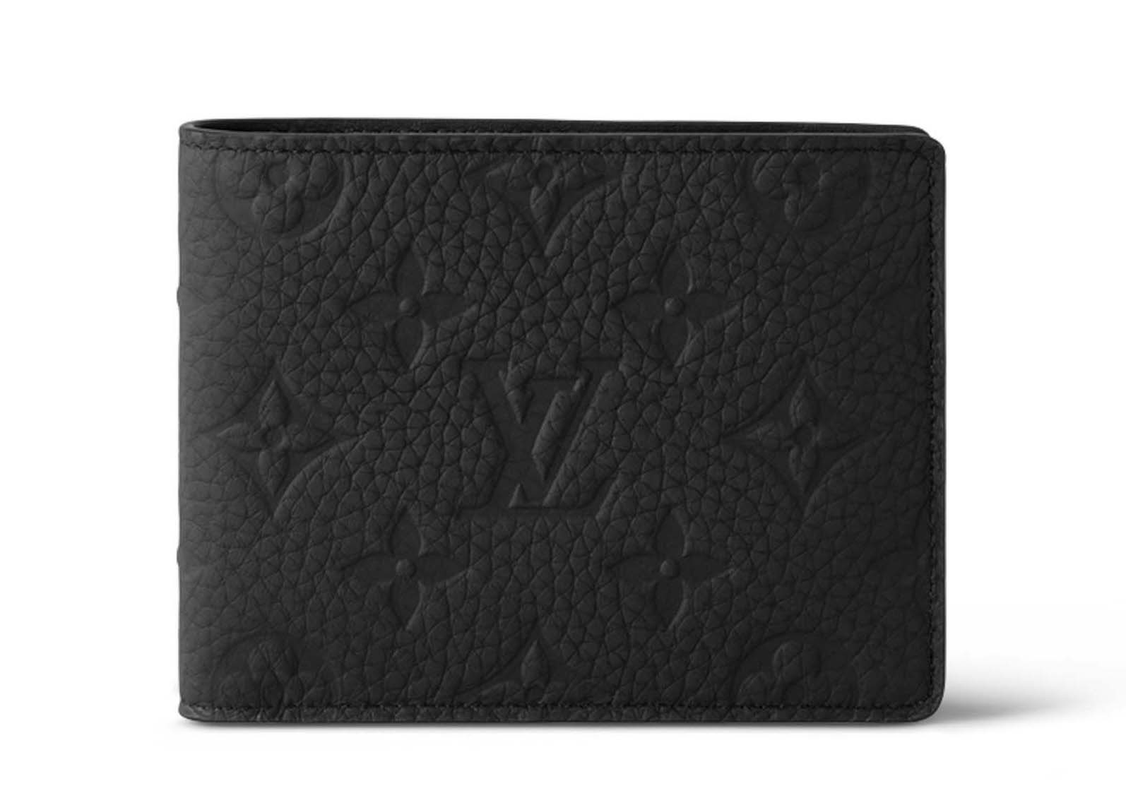 Men's Louis Vuitton Wallet ple Taurillon in Black | StockX
