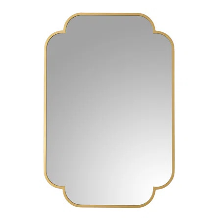 Asymmetrical Metal Wall Mirror | Wayfair North America