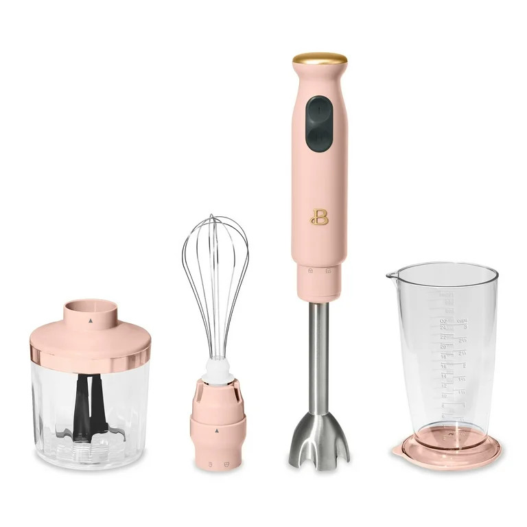 Beautiful 2-Speed Immersion Blender with Chopper & Measuring Cup, Rose by Drew Barrymore | Walmart (US)