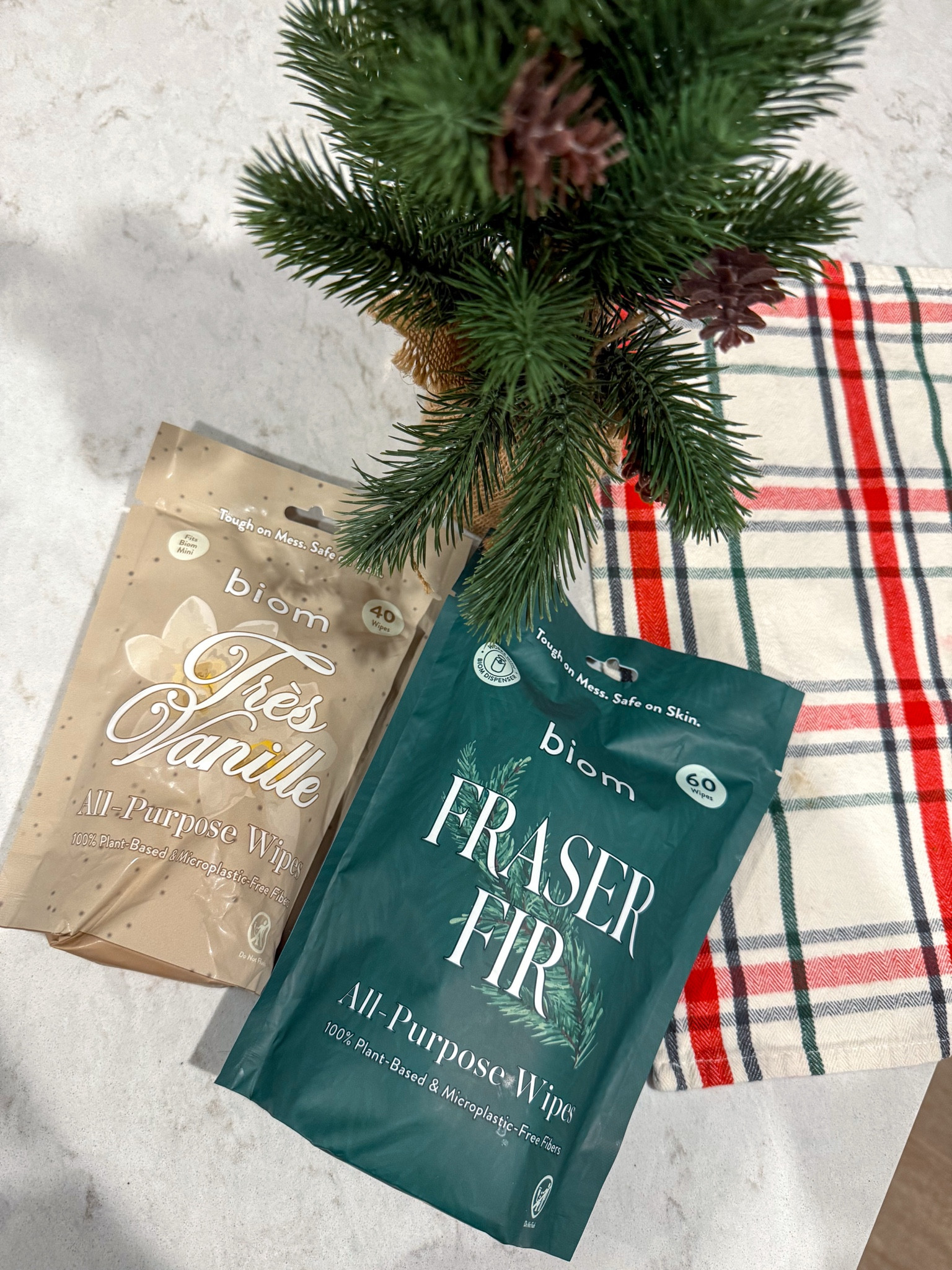 Are you obsessed with all the Christmas smells right now? We sure are! These wipes are 100% plant based & are multipurpose PLUS safe on skin! We also got the peppermint ones! ♥️✨🎄 

#Clean #Healthy #Holidays 

#LTKHome #LTKHoliday