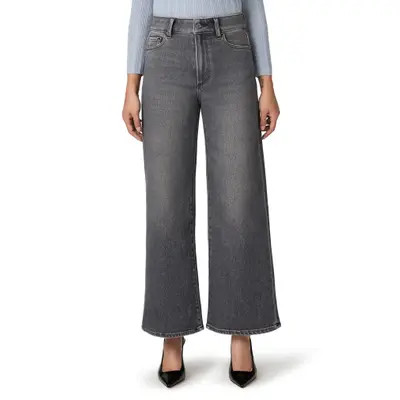 PAIGE Anessa High Waist Wide Leg Jeans in Malibu Mist at Nordstrom, Size 31 | Nordstrom