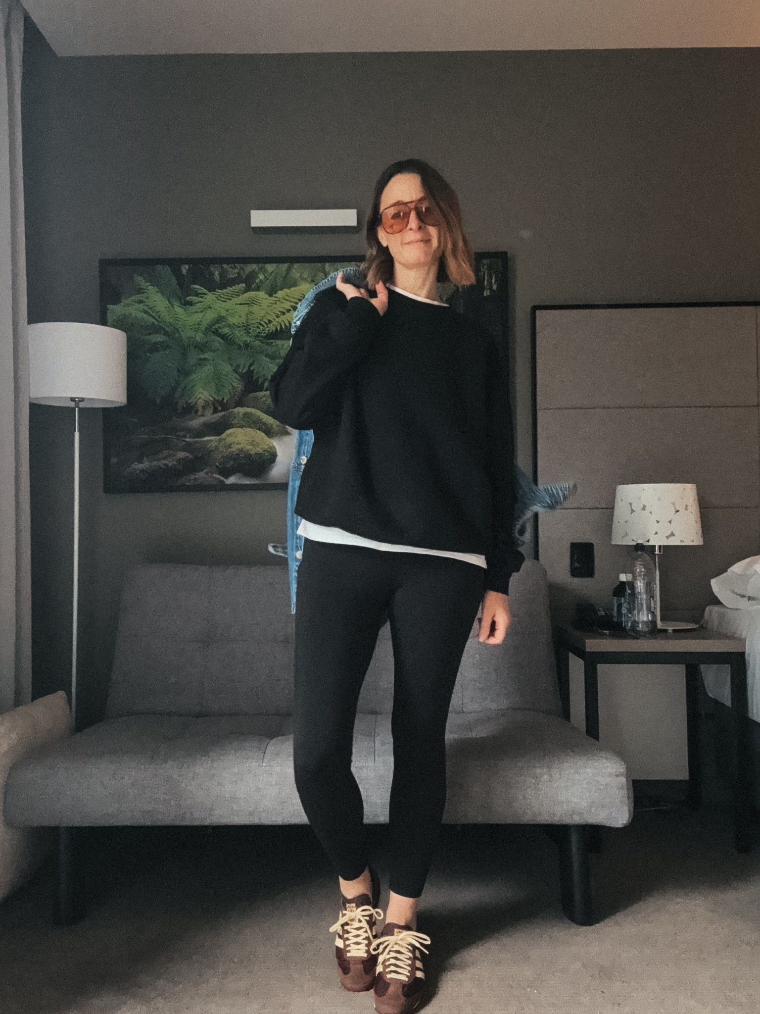 Sweater - wearing a size small 
Leggings - wearing g my usual size. Tts 
Sneakers - sized up half a size  

#LTKtravel #LTKaustralia #LTKFashionMonth