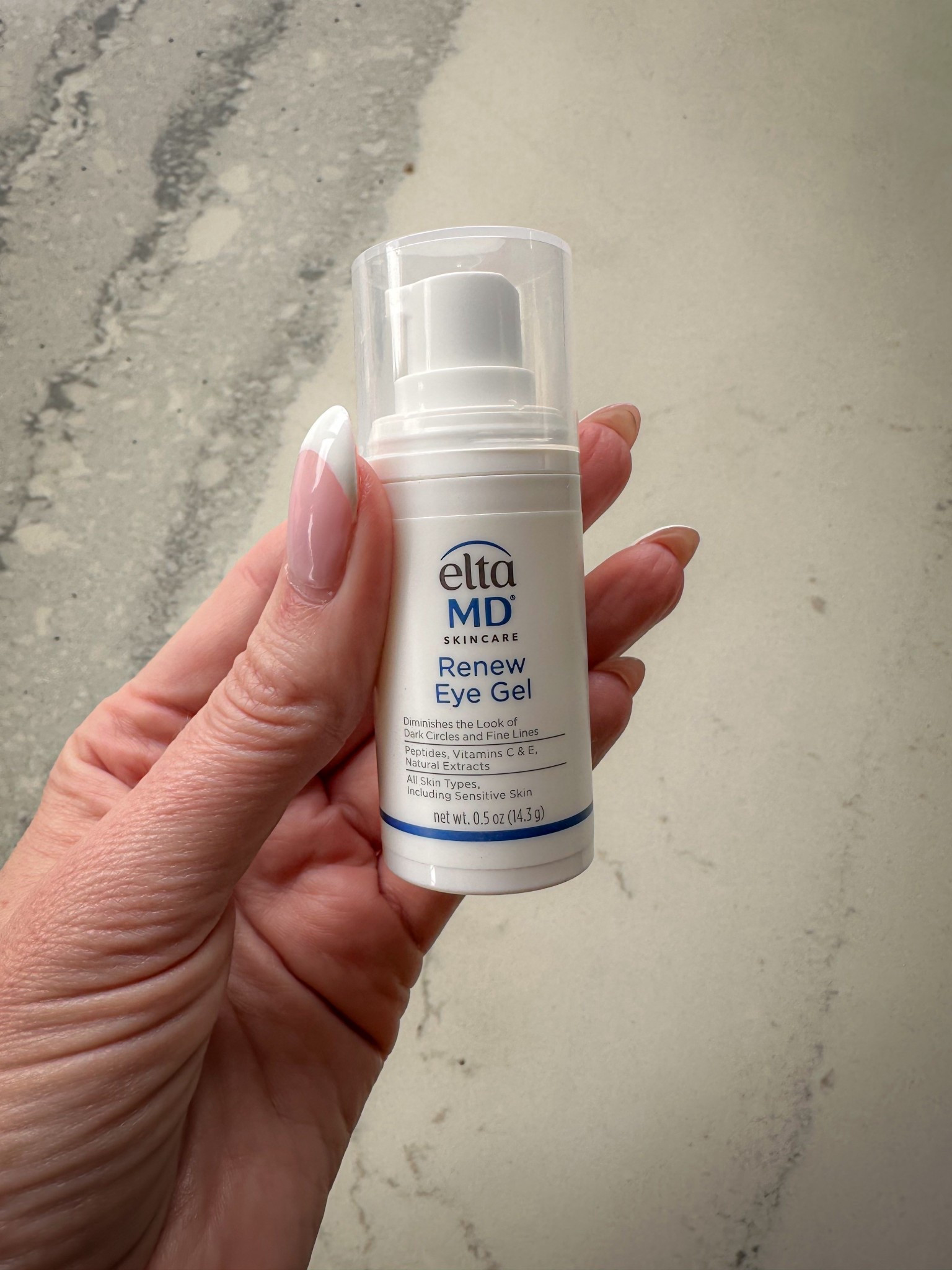 👁 EltaMD Renew Eye Gel

If you want brighter, smoother under-eyes without heaviness, this is it. The EltaMD Renew Eye Gel is lightweight, cooling, and absorbs beautifully — no greasy residue, so it layers perfectly under concealer.

It helps reduce the look of dark circles, fine lines, and puffiness thanks to peptides, vitamins C & E, and natural extracts. I love that it feels refreshing and firming without being irritating.