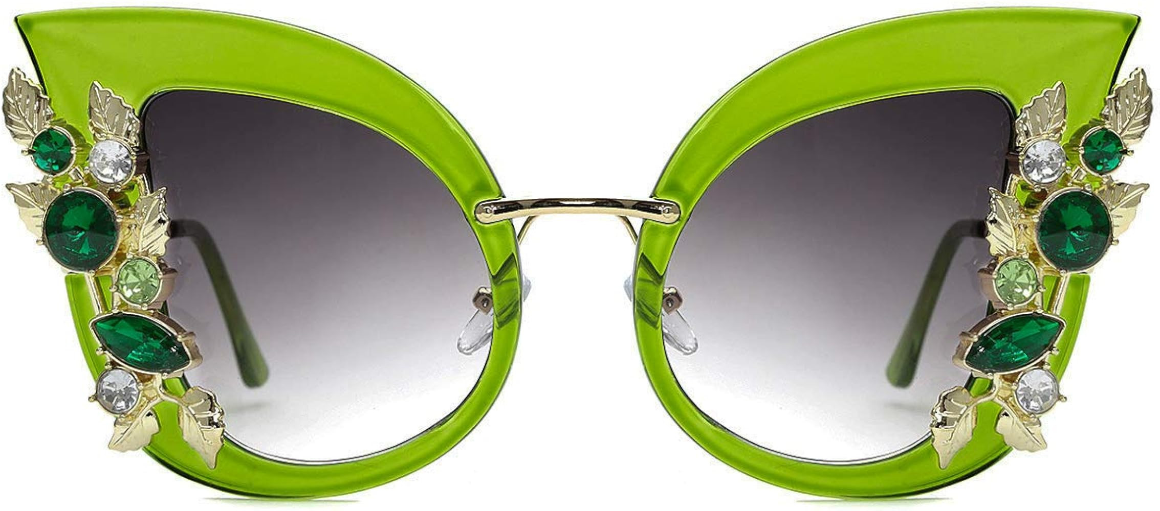 Slocyclub Jeweled Sunglasses, Funky Butterfly Shaped Sunglasses, Oversized Rhinestone Sunglasses ... | Amazon (US)