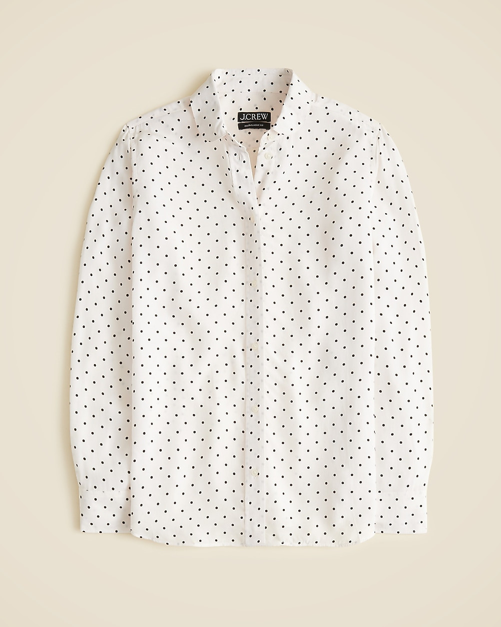 Jules club-collar shirt in dot print | J. Crew US