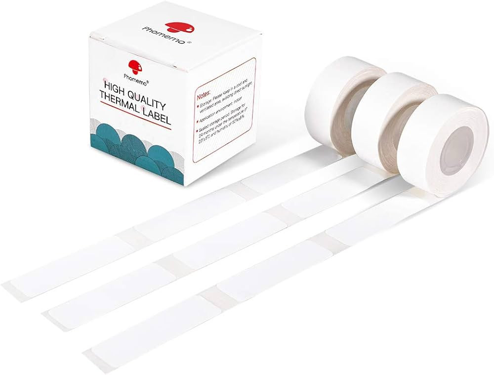 Phomemo Adhesive Labels for D30 Portable Thermal Label Maker, 1/2" X2 1/4" (14mm X 60mm) 110 Labe... | Amazon (US)