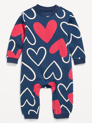 Printed Fleece One-Piece for Baby | Old Navy (US)