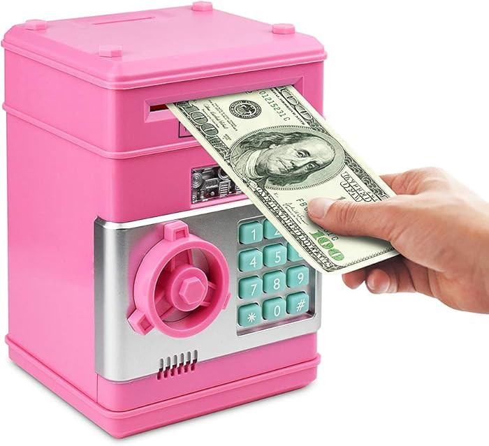 Piggy Bank, Toys for Girls Ages 5-7, 8-10, Electronic ATM Password Cash Coin Can Auto Scroll Pape... | Amazon (US)