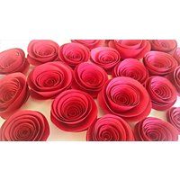Valentine's Day Red Paper Flowers, Valentine Love, Rose Decor, Valentines Flower | Etsy (US)