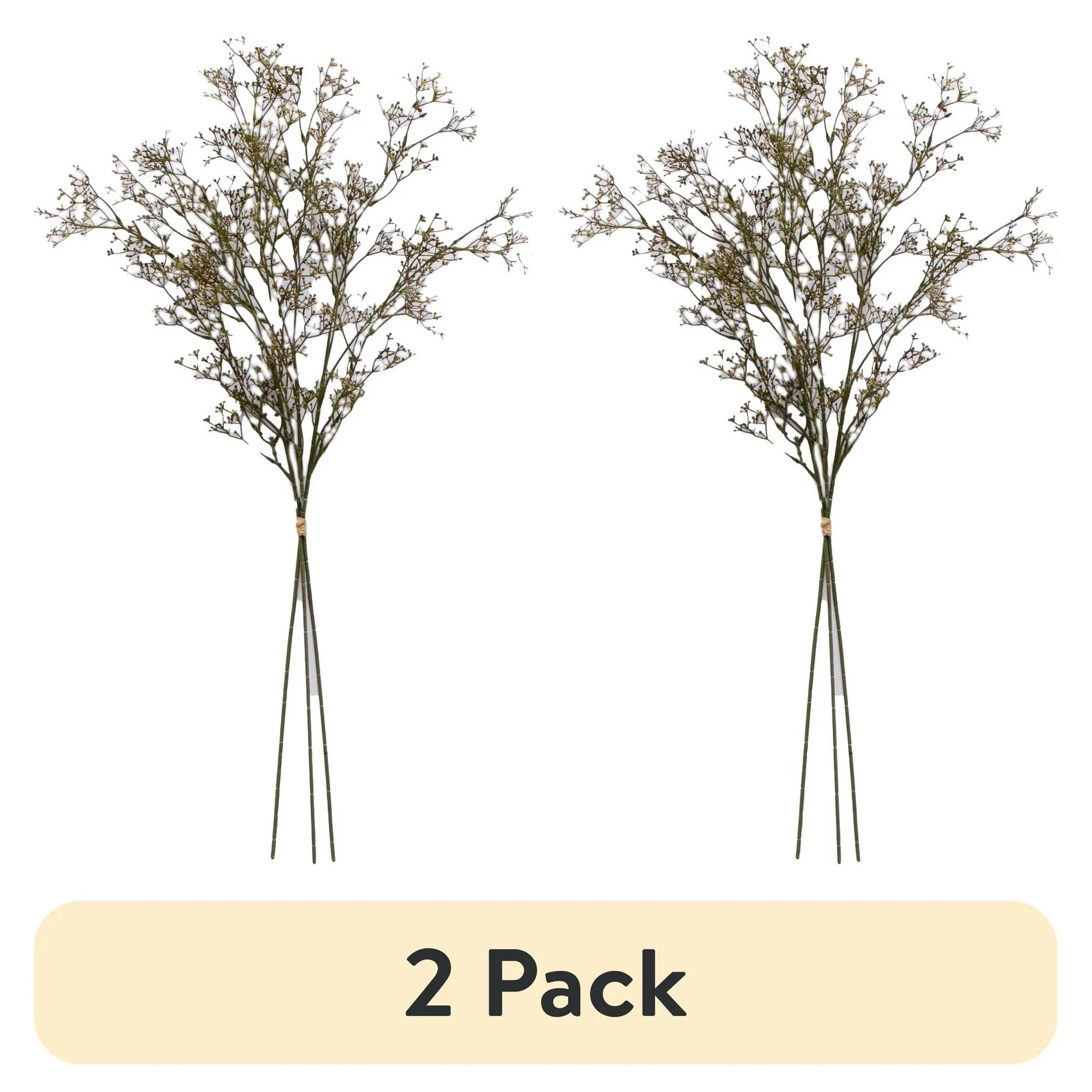 (2 pack) Better Homes & Gardens 33"H Artificial Indoor Dried Rice Stem Bundle, Set of 3 | Walmart (US)