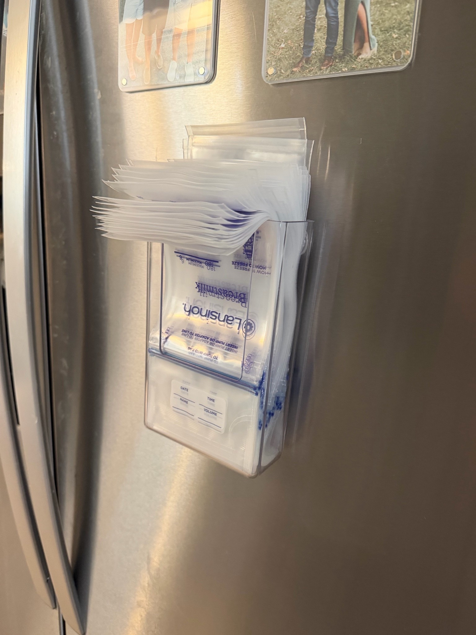 magnetic brochure holder to make it easier to grab my pumping bags #postpartum

#LTKmomlife #LTKBaby #LTKBump