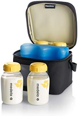 Medela Breast Milk Cooler and Transport Set, 5 ounce Bottles with Lids, Contoured Ice Pack, Coole... | Amazon (US)