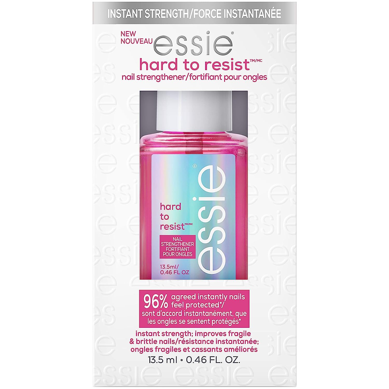 essie Nail Care, 8-Free Vegan, Hard to Resist Nail Strengthener, Glow & Shine, Natural Pink Tint,... | Amazon (US)